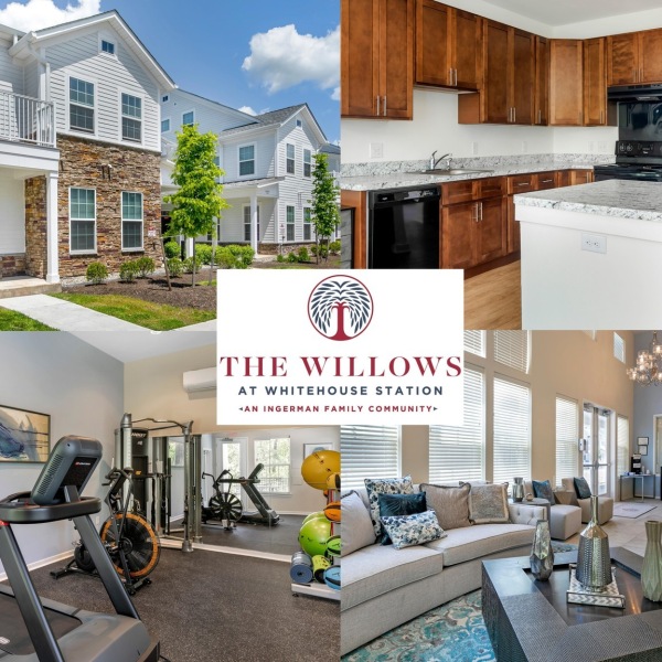 🏠☀️Available Now: 2 Bedrooms for $1894/mo*

The Willows at Whitehouse Station is located in Readington Township, Hunterdon County, NJ. The community consists of 1, 2, and 3 bedroom apartments. Located off Main St, the community is convenient to the Raritan Valley Line station and numerous retail establishments, local schools and major highways.

⬇️Amenities & Features⬇️
- Fully-equipped Kitchens⁠
- Washer & Dryer 
- Community Lounge
- Off-street Parking
- Fitness Center⁠ ⁠
-Playground

☀️Apply Today!
📍100 Nelson St. Whitehouse Station, NJ 08889
☎️908-528-8587
🔗 willowsatwhitehousestation.com
*Note: Income and age restrictions apply. Ask manager for more details.⁠ ⁠